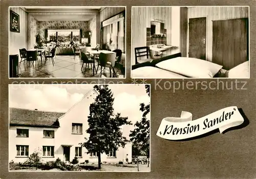 AK / Ansichtskarte 73852761 Laer_Steinfurt Pension Sander Gastraum Zimmer Laer_Steinfurt