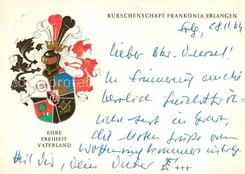 AK / Ansichtskarte  Erlangen Burschenschaft Frankonia Erlangen Erlangen