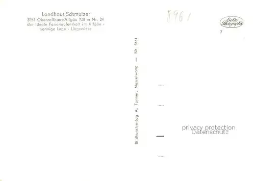 AK / Ansichtskarte  Oberzollhaus_Oy-Mittelberg Landhaus Schmutzer 