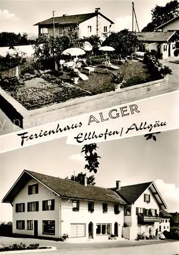 AK / Ansichtskarte 73852785 Ellhofen_Allgaeu Ferienhaus Alger Gartenterrasse Ellhofen Allgaeu