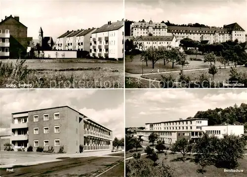 AK / Ansichtskarte  Gunzenhausen_Altmuehlsee Ev Siedlung Hensoltshoehe Post Berufsschule Gunzenhausen Altmuehlsee