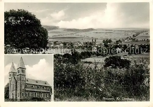 AK / Ansichtskarte  Hausen_Limburg_Lahn Panorama Kirche 