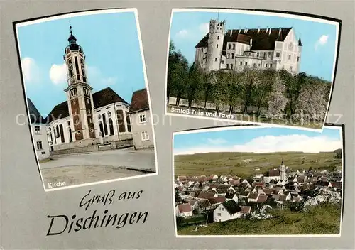 AK / Ansichtskarte 73852824 Dischingen Kirche Schloss Turn und Taxis Ortsansicht Dischingen