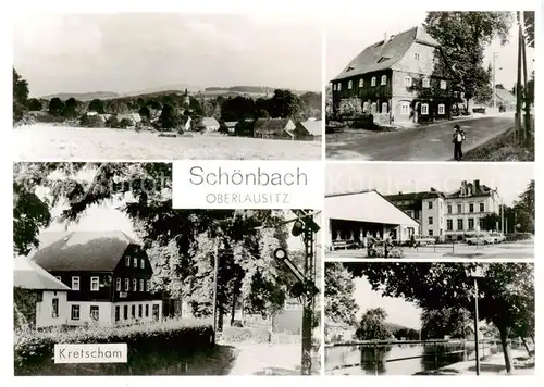 AK / Ansichtskarte 73852844 Schoenbach_Sachsen Panorama Kretscham Ortspartien Schoenbach Sachsen