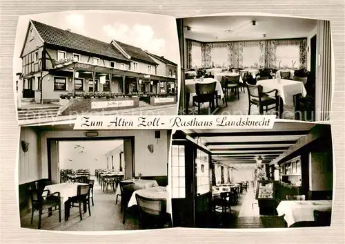 AK / Ansichtskarte  Uckerath_Hennef Rasthaus Landsknecht Zum Alten Zoll Gastraeume 