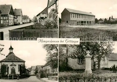 AK / Ansichtskarte  Mengershausen_Rosdorf Ortsansichten Halle Denkmal 