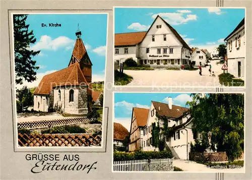 AK / Ansichtskarte  Eutendorf Ev Kirche Gasthaus am Abler Landhaus Schien Eutendorf