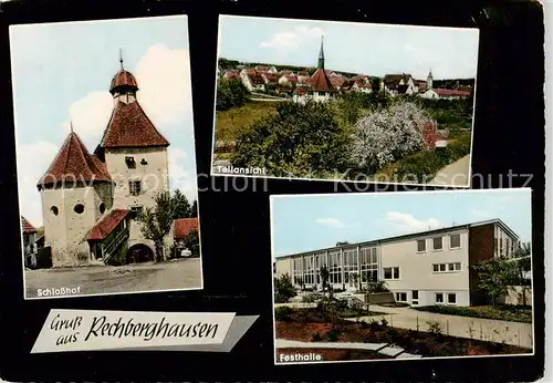 AK / Ansichtskarte  Rechberghausen Schlosshof Teilansicht Festhalle Rechberghausen