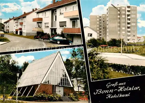 AK / Ansichtskarte 73852913 Holzlar_Bonn_Rhein Strassenpartie Wohnhochhaus Solarhaus 