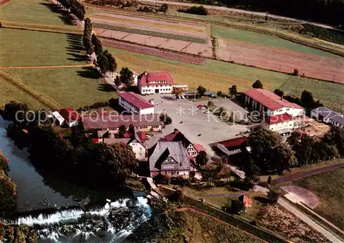 AK / Ansichtskarte  Cappel_Marburg Landschulheim Steinmuehle Fliegeraufnahme Cappel Marburg