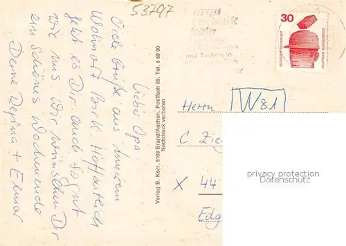 AK / Ansichtskarte  Birk_Siegkreis Fernsehturm Panorama Kirche Ortspartien Birk Siegkreis