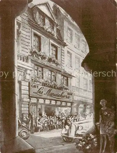 AK / Ansichtskarte  Rouen_76 Cafe Les Maraichers Bar 