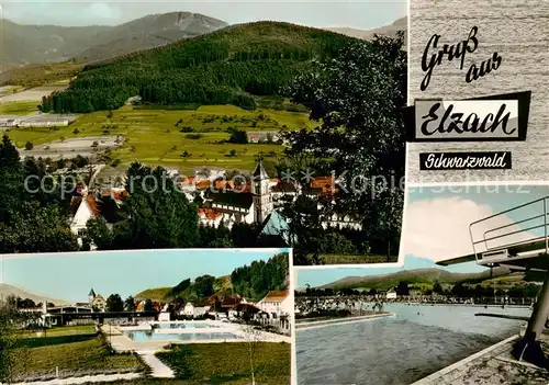 AK / Ansichtskarte  Elzach Panorama Schwimmbad Elzach