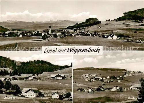 AK / Ansichtskarte  Wiggensbach Panorama Staudach Westenried Wiggensbach