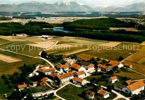 AK / Ansichtskarte  Grossbergham Fliegeraufnahme mit Pension Griessee Grossbergham