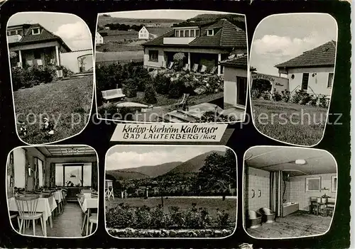 AK / Ansichtskarte 73853037 Bad_Lauterberg Kneipp Kurheim Kalbreyer Gaststube Terrasse Moorbad Bad_Lauterberg