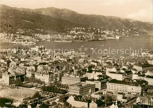 AK / Ansichtskarte 73853045 Bergen__Norge Fliegeraufnahme 