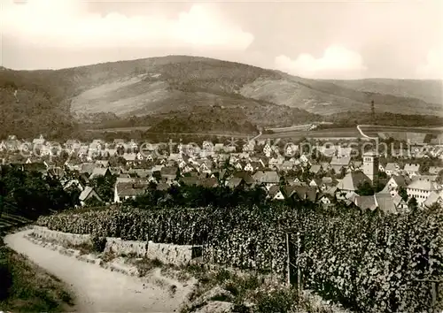 AK / Ansichtskarte 73853101 Kernen_Remstal Stadtpanorama Weinberge Kernen_Remstal