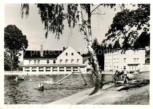 AK / Ansichtskarte  Hetzdorf_Halsbruecke Freibad Hetzdorf Halsbruecke