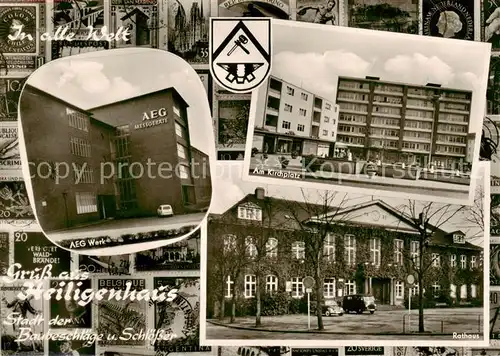 AK / Ansichtskarte  Heiligenhaus_Mettmann AEG Werk Am Kirchplatz Rathaus Stadt der Baubeschlaege und Schloesser Heiligenhaus Mettmann