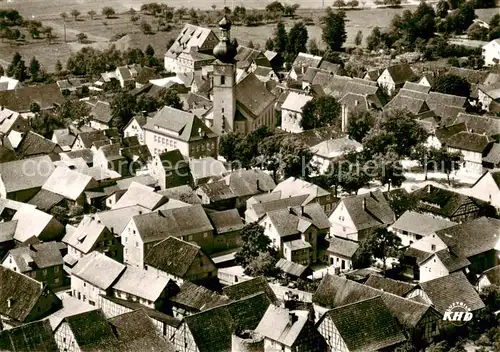 AK / Ansichtskarte 73853116 Stockheim_Unterfranken Ortsansicht mit Kirche Stockheim Unterfranken