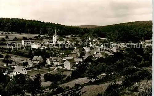 AK / Ansichtskarte  Burgwallbach_Schoenau_Brend Panorama 