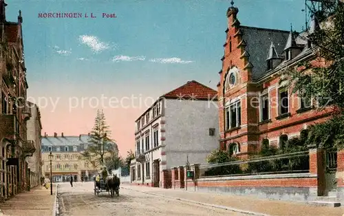 AK / Ansichtskarte  Moerchingen_Morhange_57_Moselle Post Pferdefuhrwerk Pruefstempel 