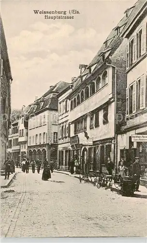 AK / Ansichtskarte  Weissenburg_Wissembourg_67_Alsace Hauptstrasse 