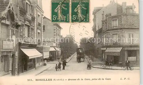 AK / Ansichtskarte  Houilles_78_Yvelines Avenue de la Gare vue prise de la gare 