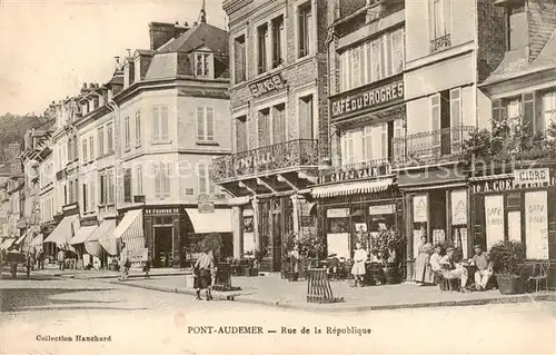 AK / Ansichtskarte  Pont-Audemer_27_Eure Rue de la République 