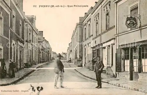 AK / Ansichtskarte  Feneu_49_Maine-et-Loire Rue Principale 