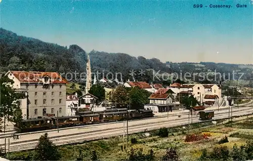 AK / Ansichtskarte  Cossonay-Ville_VD La Gare Bahnhof 