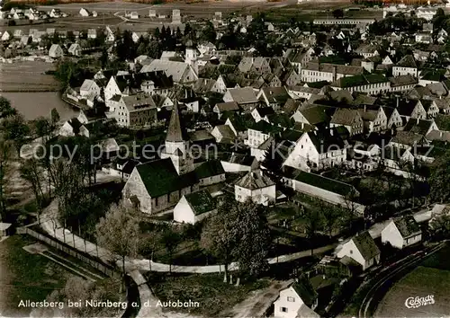 AK / Ansichtskarte  Allersberg Fliegeraufnahme Allersberg