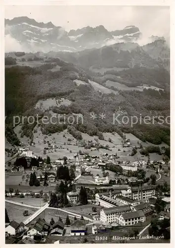 AK / Ansichtskarte  Luchsingen-Haetzingen_GL und Alpen 