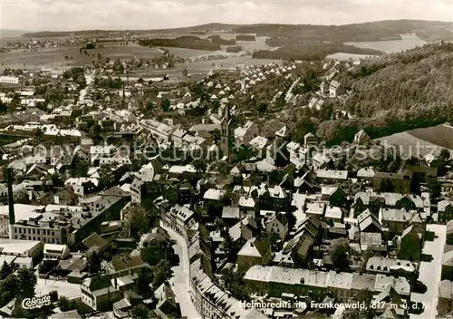 AK / Ansichtskarte  Helmbrechts_Oberfranken Fliegeraufnahme Helmbrechts Oberfranken