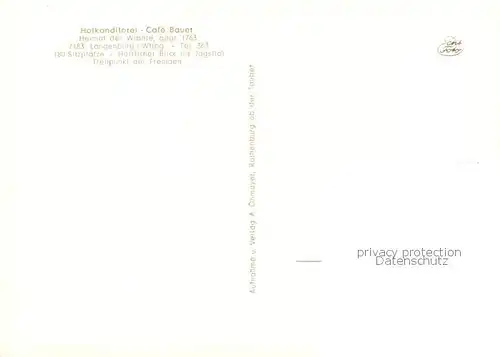 AK / Ansichtskarte  Langenburg_Wuerttemberg Hofkonditorei Café Bauer Blick ins Jagsttal Langenburg Wuerttemberg