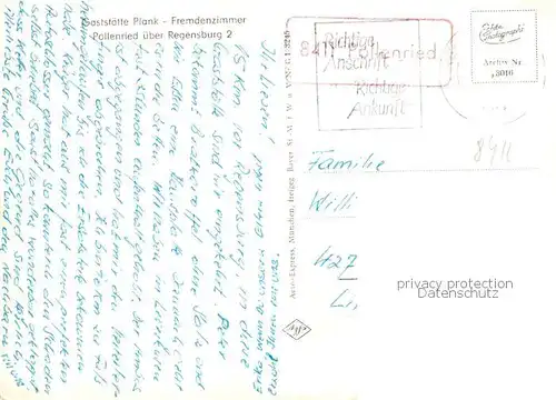 AK / Ansichtskarte  Pollenried Gaststaette Plank Pollenried