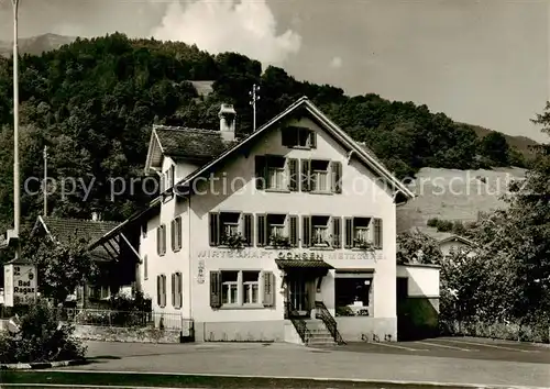AK / Ansichtskarte  Sevelen__Werdenberg_SG Wirtschaft Restaurant Metzgerei zum Ochsen 