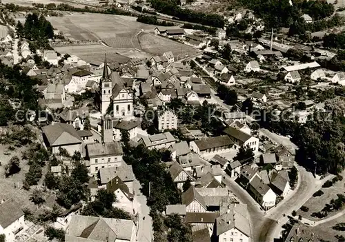 AK / Ansichtskarte 73853434 Burgsinn Fliegeraufnahme Burgsinn