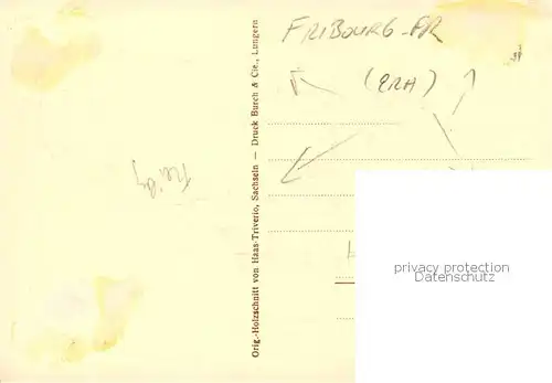 AK / Ansichtskarte  Fribourg__FR Sonne ringe dich durch Fryburgia Kuenstlerkarte 