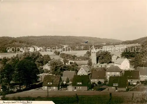 AK / Ansichtskarte  Brochterbeck_Tecklenburg Ortsansicht mit Kirche 