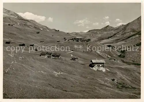 AK / Ansichtskarte  Fondei_Langwies_GR Walsersiedlung mit Blick nach Strassberg und Duannapass 