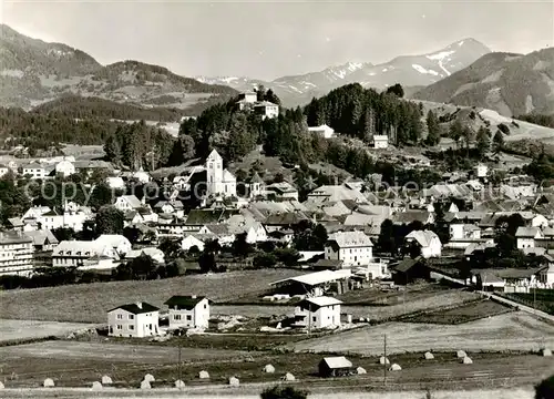 AK / Ansichtskarte 73853504 Neumarkt_Steiermark Panorama mit Kirche und Schloss Neumarkt_Steiermark