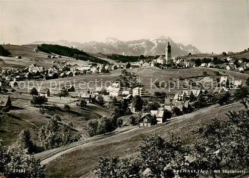 AK / Ansichtskarte  Speicher_AR mit Saentiskette Speicher AR