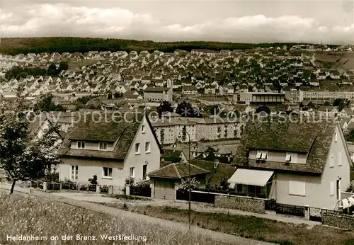 AK / Ansichtskarte  Heidenheim_Brenz Stadtpanorama mit Westsiedlung Heidenheim Brenz