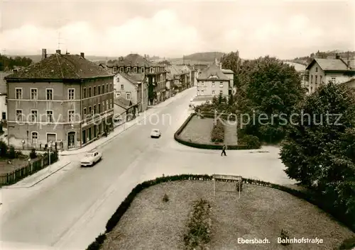 AK / Ansichtskarte  Ebersbach_Sachsen Bahnhofstrasse Ebersbach Sachsen