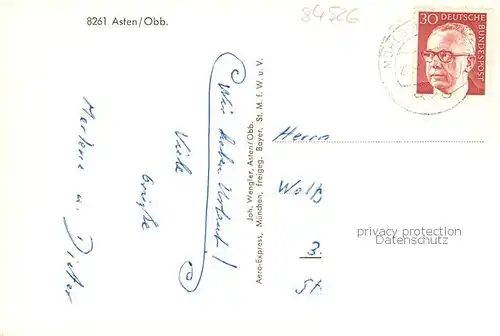 AK / Ansichtskarte  Asten_Salzach Fliegeraufnahme Asten_Salzach