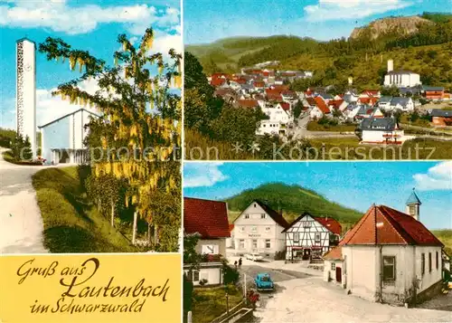 AK / Ansichtskarte 73853557 Lautenbach_Gernsbach_Schwarzwald KIrche Panorama Ortspartie 