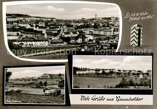 AK / Ansichtskarte  Baumholder_Nahe Panorama Am Theater Lager Aulenbach Baumholder Nahe