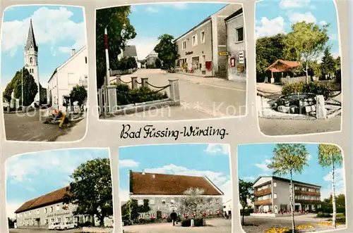 AK / Ansichtskarte  Wuerding_Bad_Fuessing Kirche Ortspartien Wuerding_Bad_Fuessing